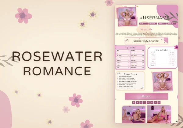 Rosewater Romance Pro theme preview